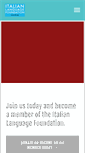 Mobile Screenshot of italianlanguagefoundation.org